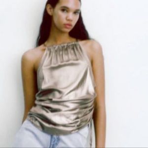 Brand new shiny zara top